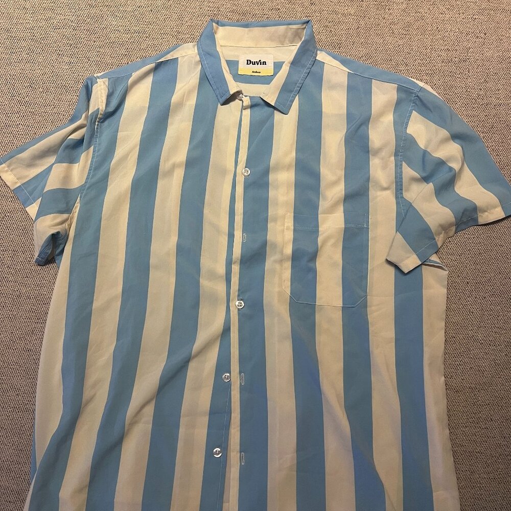 Duvin Men's Button Up Casual Tee